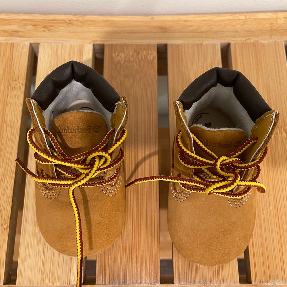 Timberland booties youth crib shoes, size 1
